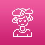 icon of a sad person with rain clouds near their head